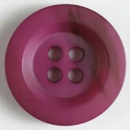 Polyesterknopf minimal schattiert, mit breitem Rand, 4-loch – Größe: 28mm – Farbe: lila Ab Werk