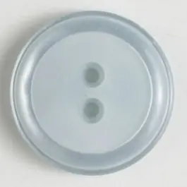 Polyesterknopf, schlichtes Design mit einfachem Rand und 2 Löchern – Größe: 30mm – Farbe: blau Markenware