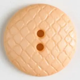 Polyamidknopf leicht gewölbt, Oberfläche ähnelt Waben, 2-Loch – Größe: 28mm – Farbe: orange Kostenloser Rückversand