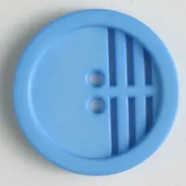 Gleich Bestellen Polyamidknopf umrandet, ein Drittel längs perforiert, 2 Loch – Größe: 20mm – Farbe: blau