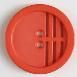 Polyamidknopf umrandet, ein Drittel längs perforiert, 2 Loch – Größe: 15mm – Farbe: pink Ausverkauf