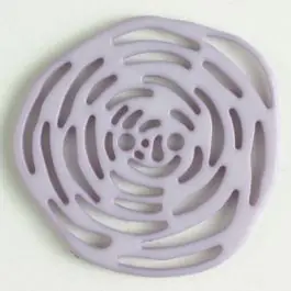 Top-Qualität Polyamidknopf unrund, mit vielen länglichen Löchern, 2-loch – Größe: 40mm – Farbe: lila