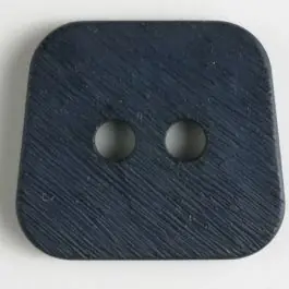 Weltweiter Versand Polyamidknopf, aufgerauhte Oberfläche, mit abgerundeten Ecken, 2-loch – Größe: 23mm – Farbe: marineblau
