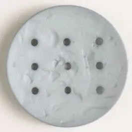 Top-Preis Polyamidknopf zum Selbstgestalten, rund, mit 9 Löchern zur Individualisierung mit Garn – Größe: 45mm – Farbe: grau