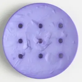 Online Kaufen Polyamidknopf zum Selbstgestalten, rund, mit 9 Löchern zur Individualisierung mit Garn – Größe: 45mm – Farbe: lila