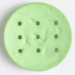 Polyamidknopf zum Selbstgestalten, rund, mit 9 Löchern zur Individualisierung mit Garn – Größe: 45mm – Farbe: grün Direkt Vom Hersteller