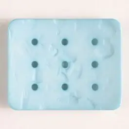 Polyamidknopf zum Selbstgestalten, rechteckig, mit 9 Löchern zur Individualisierung mit Garn – Größe: 54mm – Farbe: grün Geprüft