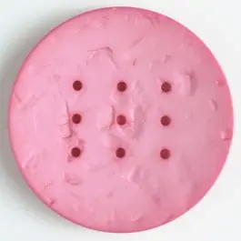 Polyamidknopf zum Selbstgestalten, rund, mit 9 Löchern zur Individualisierung mit Garn – Größe: 60mm – Farbe: pink Ausverkauf