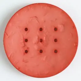 Neu Polyamidknopf zum Selbstgestalten, rund, mit 9 Löchern zur Individualisierung mit Garn – Größe: 60mm – Farbe: rot