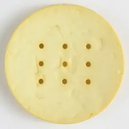 Polyamidknopf zum Selbstgestalten, rund, mit 9 Löchern zur Individualisierung mit Garn – Größe: 60mm – Farbe: gelb Preis Gesenkt