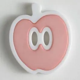 Knallerangebot Apfelknopf 2-loch – Größe: 25mm – Farbe: pink