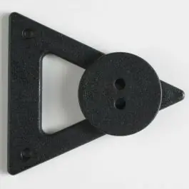 Zertifiziert Kleidungsverschluß mit Knopf – Größe: 70mm – Farbe: braun