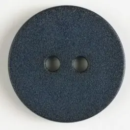 Im Trend Polyamidknopf schlicht mit angerauter Oberfläche mit 2 Löchern – Größe: 20mm – Farbe: marineblau