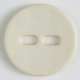 Bestpreis Polyamidknopf schlicht mit 2 ovalen Knopflöchern – Größe: 28mm – Farbe: beige