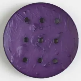 Polyamidknopf rund mit 9 Löchern zur Individualisierung mit Garn – Größe: 45mm – Farbe: lila Begrenztes Angebot