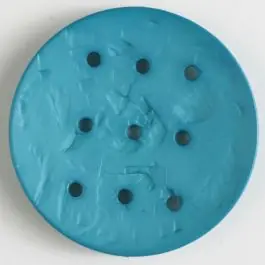 Heute Kaufen Polyamidknopf rund mit 9 Löchern zur Individualisierung mit Garn – Größe: 45mm – Farbe: grün