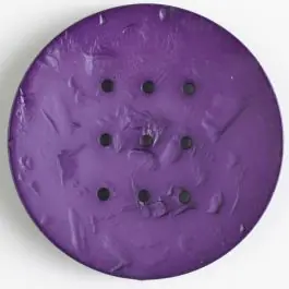 Preisreduziert Polyamidknopf rund mit 9 Löchern zum Individualisieren mit Garn -Größe: 60mm – Farbe: lila