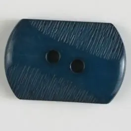Finale Aktion Polyamidknopf mit teilweise schrägen Rillen mit 2 Löchern – Größe: 25mm – Farbe: marineblau