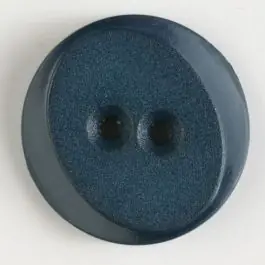 Polyamidknopf rund mit ovalem Einsatz mit 2 Löchern – Größe: 23mm – Farbe: marineblau Finale Aktion