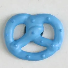 Nur Für Kurze Zeit Brezenknopf mit Öse – Größe: 20mm – Farbe: blau