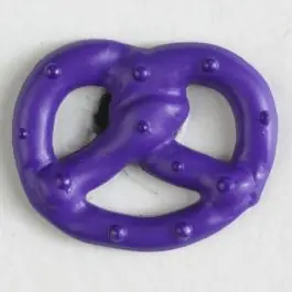 Brezenknopf mit Öse – Größe: 20mm – Farbe: lila Original