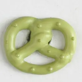 Markenware Brezenknopf mit Öse – Größe: 20mm – Farbe: grün