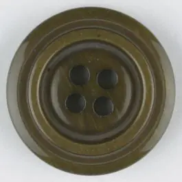 Polyesterknopf aus aneinandergesetzten Ringen, mit 4 Löchern – Größe: 20mm – Farbe: braun Preisreduziert