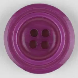Polyesterknopf aus aneinandergesetzten Ringen, mit 4 Löchern – Größe: 28mm – Farbe: lila Sonderangebot