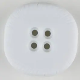 Polyamidknopf, viereckig, 4-Löcher optisch dunkler abgesetzt – Größe: 23mm – Farbe: weiss Heute Kaufen
