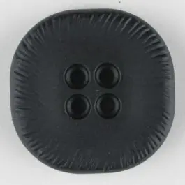 Polyamidknopf, viereckig, 4-Löcher optisch dunkler abgesetzt – Größe: 23mm – Farbe: schwarz Geprüft