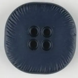 Rabatt Polyamidknopf, viereckig, 4-Löcher optisch dunkler abgesetzt – Größe: 32mm – Farbe: marine
