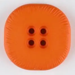 Polyamidknopf, viereckig, 4-Löcher optisch dunkler abgesetzt – Größe: 32mm – Farbe: orange Solange Der Vorrat Reicht