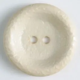 Polyamidknopf, glänzende unruhige Oberfläche, 2-loch – Größe: 25mm – Farbe: beige Sonderangebot