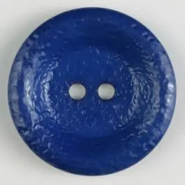 Polyamidknopf, glänzend unruhige Oberfläche, 2-loch – Größe: 34mm – Farbe: blau Geld-Zurück-Garantie