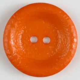 Polyamidknopf, glänzend unruhige Oberfläche, 2-loch – Größe: 34mm – Farbe: orange Mengenrabatt