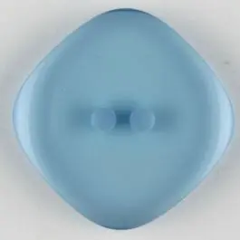 Ab Werk Polyesterknopf quadratisch mit abgerundeten Ecken, 2 Loch – Größe: 23mm – Farbe: blau