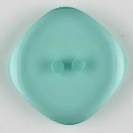 Polyesterknopf quadratisch mit abgerundeten Ecken, 2 Loch – Größe: 20mm – Farbe: grün Beliebt