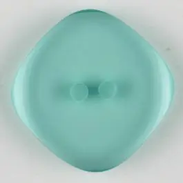 Hochwertig Polyesterknopf quadratisch mit abgerundeten Ecken, 2 Loch – Größe: 23mm – Farbe: grün