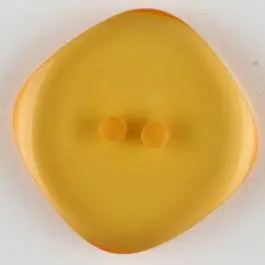 Polyesterknopf quadratisch mit abgerundeten Ecken, 2 Loch – Größe: 15mm – Farbe: orange Aktuell