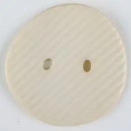 Polyamidknopf schräg schraffiert, 2-loch – Größe: 34mm – Farbe: beige Bestpreis