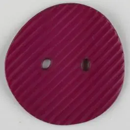 Weltweiter Versand Polyamidknopf schräg schraffiert, 2-loch – Größe: 34mm – Farbe: lila