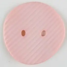 Bestseller Polyamidknopf schräg schraffiert, 2-loch – Größe: 34mm – Farbe: pink