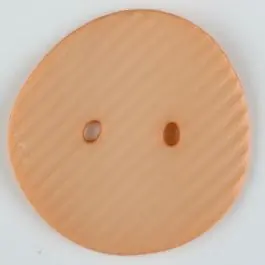 Weltweiter Versand Polyamidknopf schräg schraffiert, 2-loch – Größe: 25mm – Farbe: orange