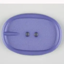 Billig Polyamidknopf im Gürtelschnallenlook, 2-loch – Größe: 45mm – Farbe: lila