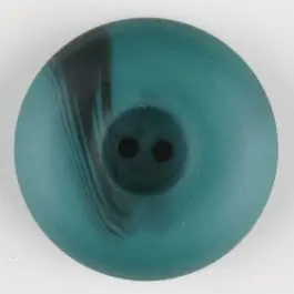 Solange Der Vorrat Reicht Polyesterknopf mit Wulstrand und dunklem Pinselstrich, rund, 2 loch – Größe: 25mm – Farbe: grün – Art.Nr. 374708