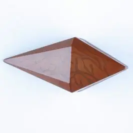 Polyamidknopf, Knebel mit Kanalöse – Größe: 20mm – Farbe: braun – Art.Nr. 334702 Neu