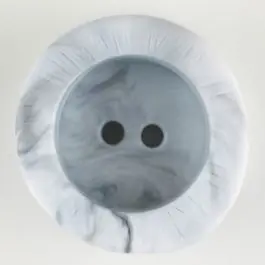 Echt Polyamidknopf mit charaktervoller Struktur und tiefem Tellerrand, rund, 2 loch – Größe: 30mm – Farbe: grau – Art.Nr. 341159
