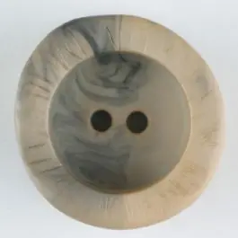 Preiswert Polyamidknopf mit charaktervoller Struktur und tiefem Tellerrand, rund, 2 loch – Größe: 20mm – Farbe: beige – Art.Nr. 314725