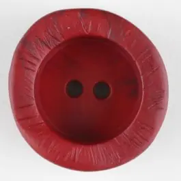 Polyamidknopf mit charaktervoller Struktur und tiefem Tellerrand, rund, 2 loch – Größe: 20mm – Farbe: weinrot – Art.Nr. 314734 Kostenfreie Lieferung