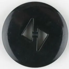 Meistverkauft Polyamidknopf mit dreieckigen Knopflöchern, rund, 2 loch – Größe: 13mm – Farbe: schwarz – Art.Nr. 211695